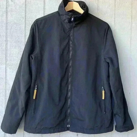 GAP Womens Black Zip Up Coat Size Small - Picture 1 of 7